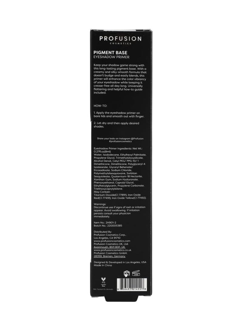 profusion Cosmetics Pigment Base Eyeshadow Primer Achieve Vibrant Looks with Pigment Boosting Primer and Lock in Color with Blendable Formula Get Bold Colors and Glittery Shimmers Neutral - Image 3