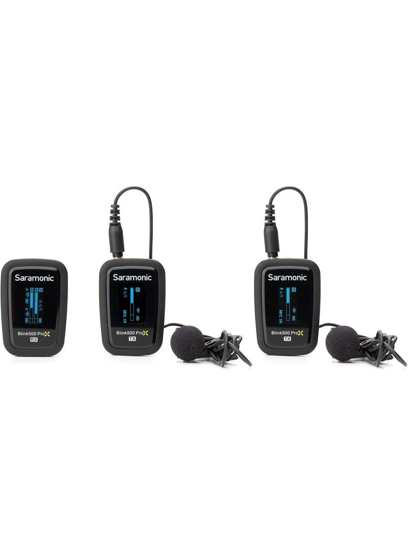Saramonic Blink 500 Prox B2 | 2-Person Wireless 2.4GHz Clip-On Microphone System with Lavaliers - Image 2