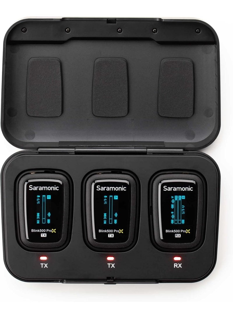 Saramonic Blink 500 Prox B2 | 2-Person Wireless 2.4GHz Clip-On Microphone System with Lavaliers - Image 4
