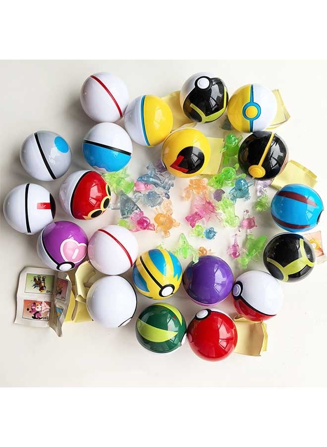 رات سو مجموعة ألعاب مكونة من 12 كرة – مجموعة ألعاب قتال خارقة – شخصيات حركة – مجموعة شخصيات وحوش الجيب – هدية مثالية لحفلات أعياد الميلاد - Image 3