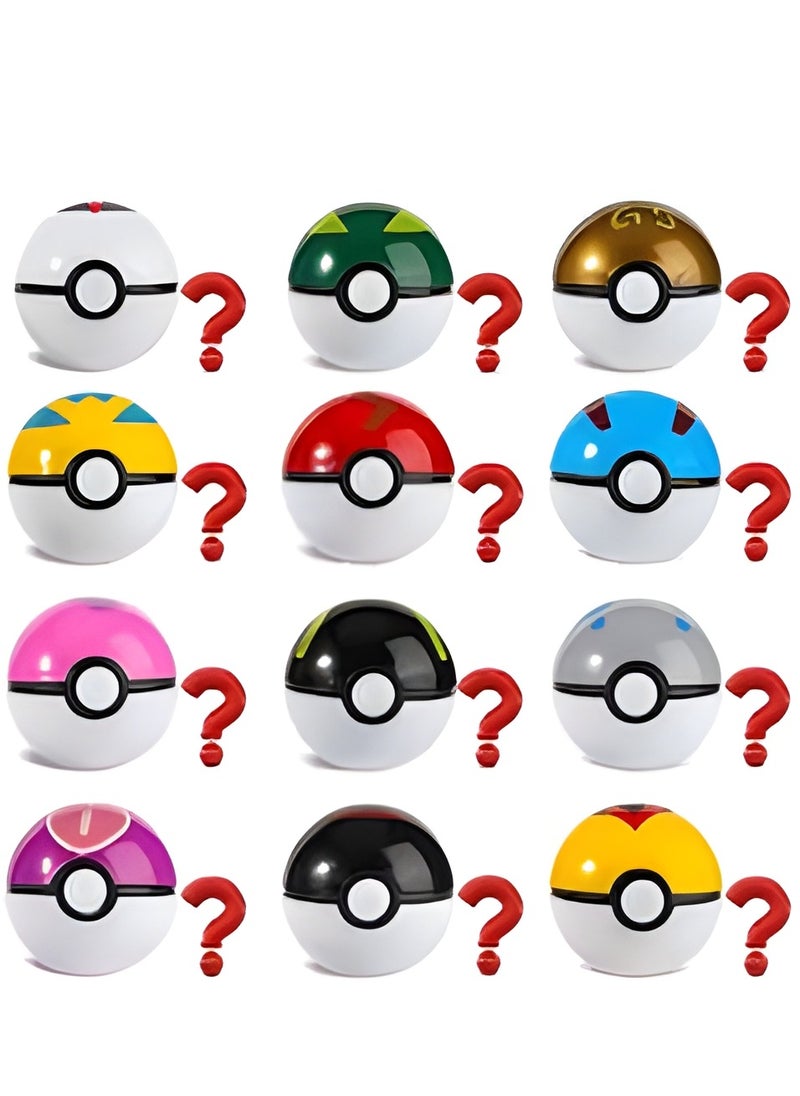 RATSAW - 12Pcs Pokemon Ball Super Fighting Toys Set Action Figures Collection Pocket Monster Action Figure Toy Birthday Party Gift Idea Toy - Image 1