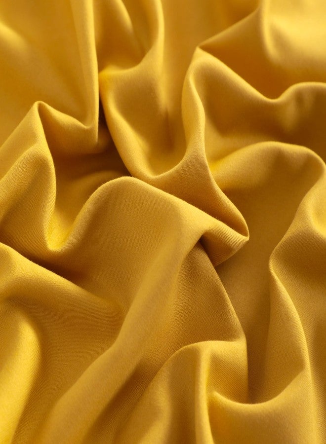 NTBAY Standard Pillowcase Set - 2 Pack Brushed Microfiber 20x26 Pillowcases - Soft, Wrinkle-Free, Fade-Resistant, Stain-Resistant, Ginger Yellow Pillowcases with Envelope Closure - 20x26 Inches - Image 4