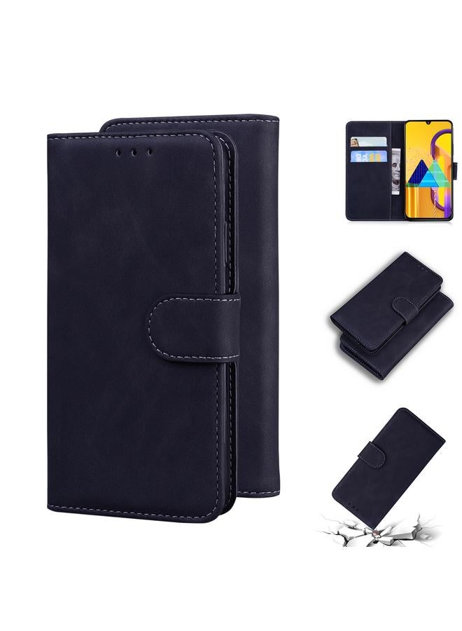S-TOP Case For Samsung Galaxy M30s / M21 Skin Feel Pure Color Flip Leather Phone Case - Image 1