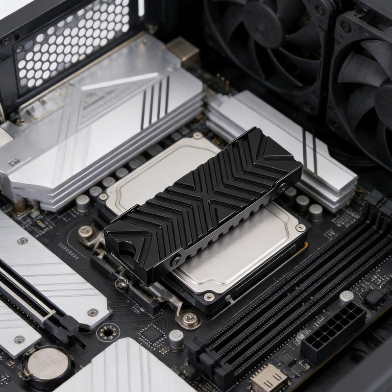 ordinarYone Drive NVMe Heat Sink Heatsink 2280 Hard Disk Aluminum Heat Sink Thermal Pad for PCIE 2280 Drive Cooling - Image 4