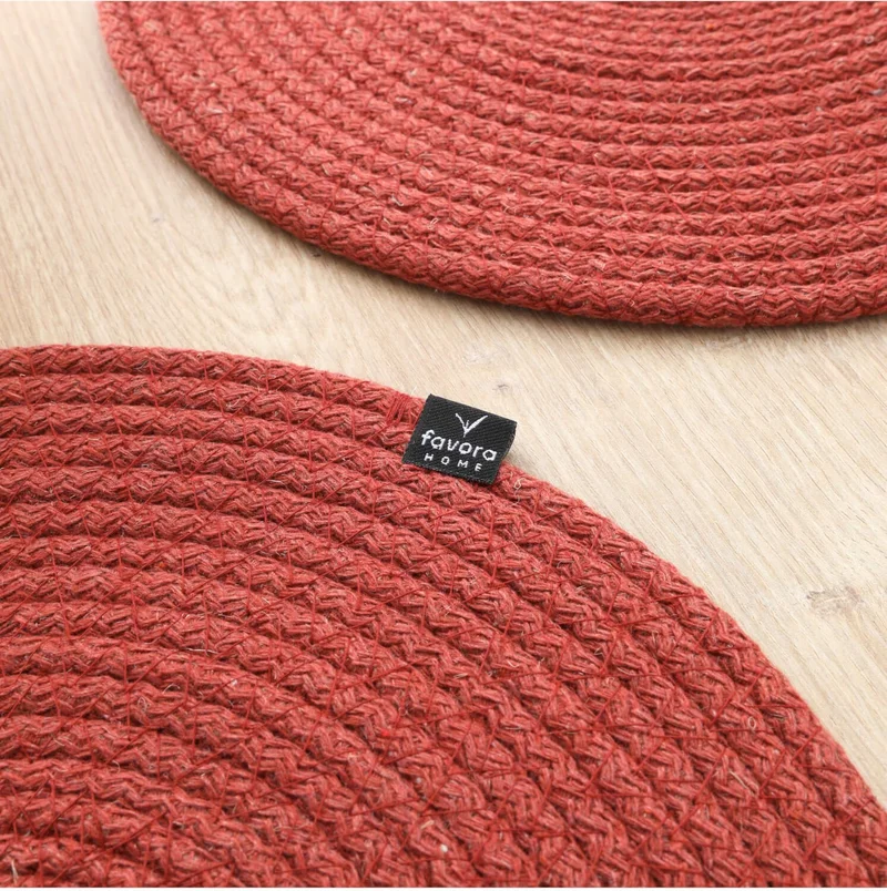 فافورا 4 Piece Jute Rope Mat American Service - Tile