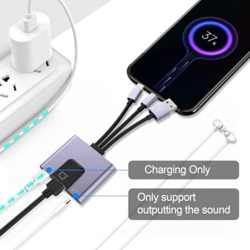 X-Spring USB to Ethernet Adapter, 3 in 1 Aluminum Network Adapter with RJ45 Port, LAN Connection Without Driver for Laptop and Desktop - Image 4