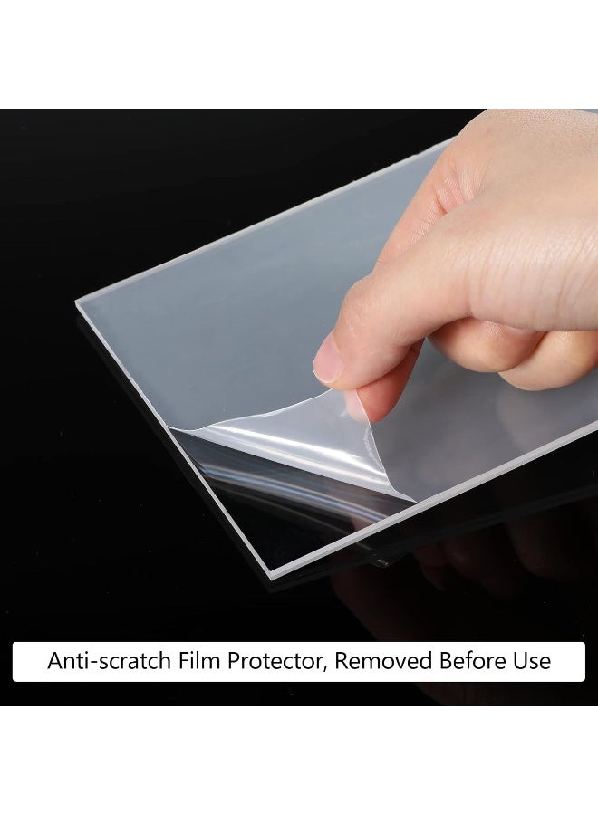 TPGP Acrylic Sign Holder (4 X 6 Inch) Clear Picture Frame Photo Sign Slanted Back Brochure Display Stand Transparent Flyer Holder For Office Desktop Restaurant (18 Pieces)  - Image 2