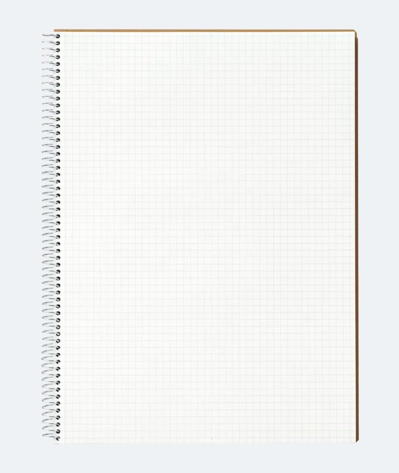 Maruman SPIRAL NOTE BASIC 8.58 x 11.69 inches (A4) after detached, 5mm-squared, 80 Sheets (N245ES) - Image 2