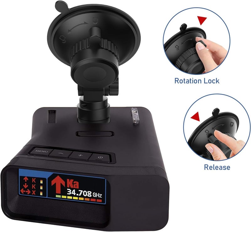 xsaaczm Radar Detector Mount - Car Windshield & Dashboard Suction Cup Bracket for Uniden Models - Image 3