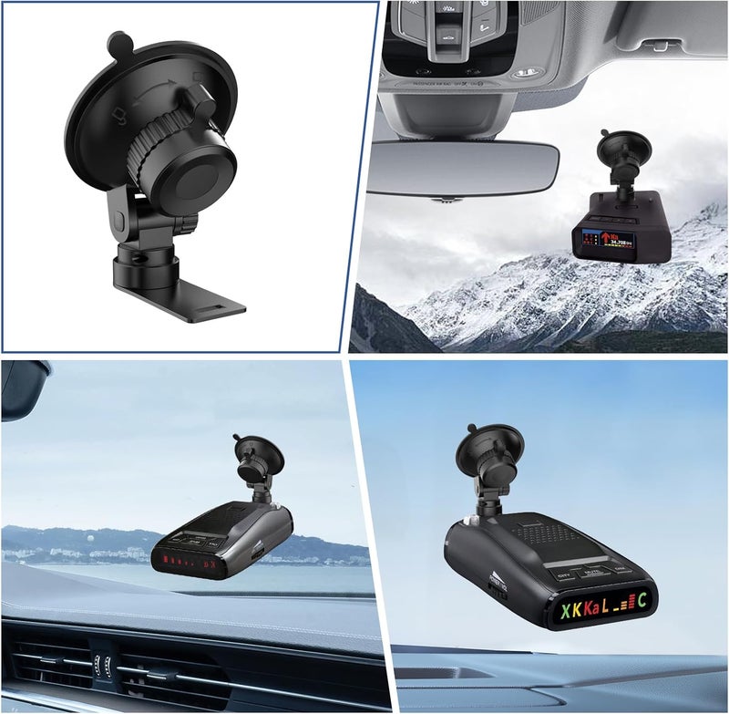 xsaaczm Radar Detector Mount - Car Windshield & Dashboard Suction Cup Bracket for Uniden Models - Image 5