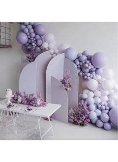 Zeemey 134-pcs Purple Latex Decorative Balloon Arch Garland Set - Perfect for Graduation Baby Shower Wedding Birthday Bachelorette Party  - Image 4