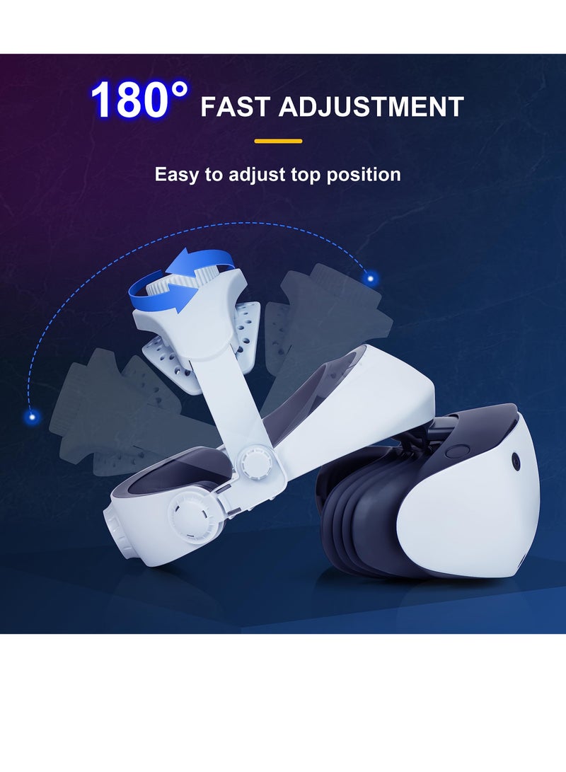 SYOSI Adjustable Head Strap for Playstation VR2 Balance Facial Head Pressure and Reduce Gravity Prolongs Game Time Ergonomic Design Enhanced Comfort and Support for PS5 VR2  - Image 3