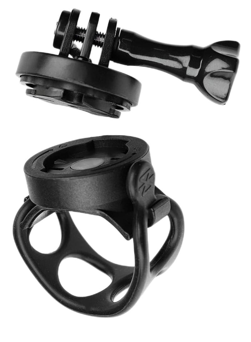 Excefore 360°Rotating Bike Computer Clamp Mount Compatible with Garmin/G G+/Mage ne GPS Computers with 1/4 Tripod Adapter Mount for Go Pro Cameras Quick Release Thumbscrew Mount Set - Image 1