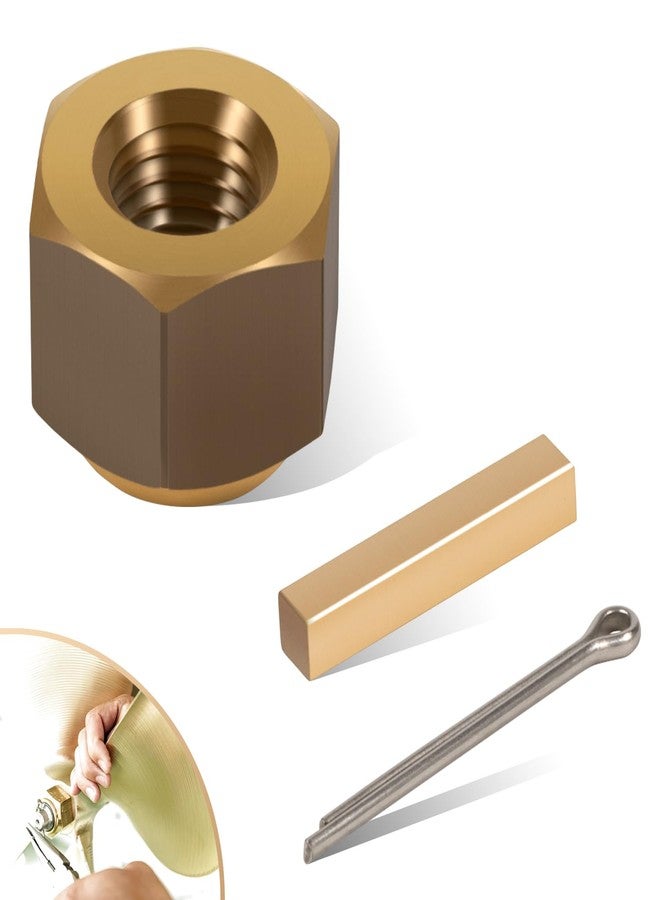Deargooday 5008 Prop Nut Kit Brass Boating Accessories for 1" & 1-1/8" Inboard Propeller Shaft - Image 1