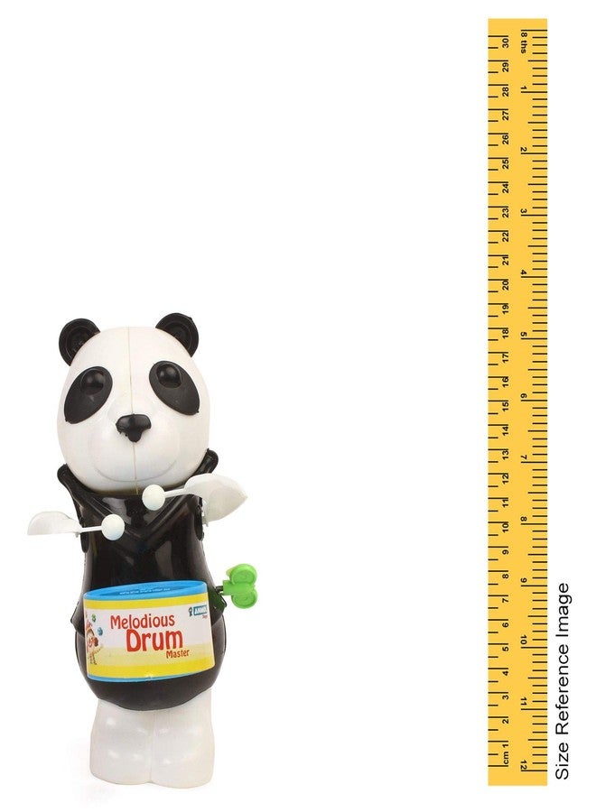 نيجي لعبة الباندا نيجي ميلوديوس التي تعمل بالزنبرك مع طبلة - أبيض وأسود - Image 2