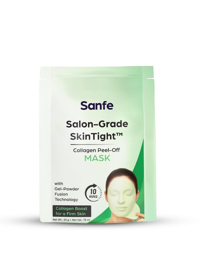 Sanfe Salon-Grade SkinTight Collagen Peel-Off Mask, Skin Tightening and Firming Face Mask, 25g, Sheet Form - Image 1