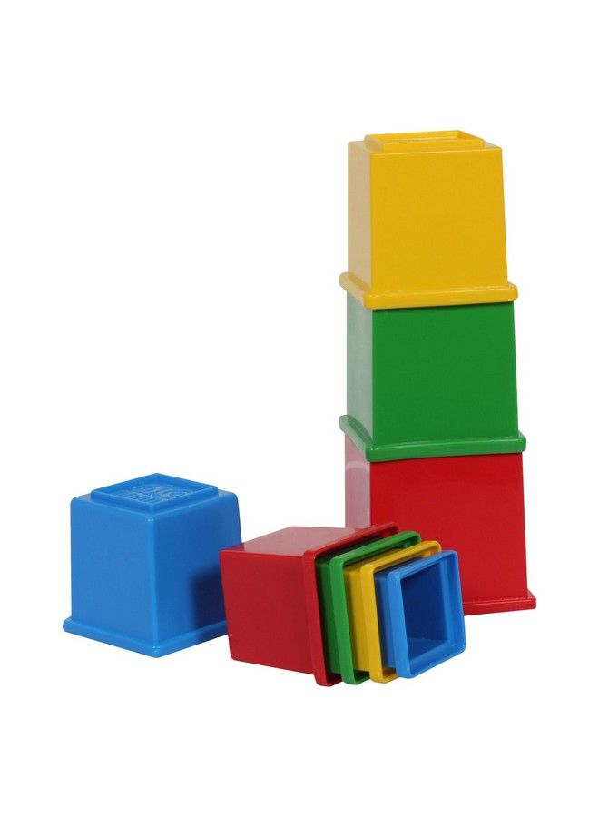 giggles Stacking Cubesmulticolour Stacking Blocks With Alphabet Helps To Sortstack And Nest 12 Months & Above Infant And Preschool Toys - Image 2