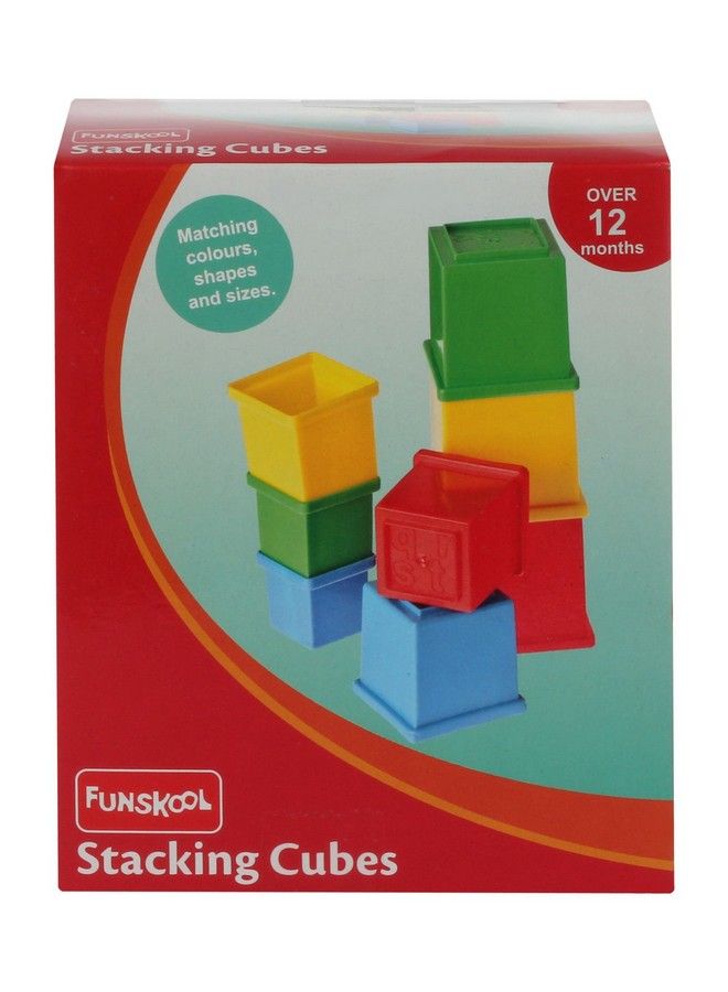 giggles Stacking Cubesmulticolour Stacking Blocks With Alphabet Helps To Sortstack And Nest 12 Months & Above Infant And Preschool Toys - Image 3