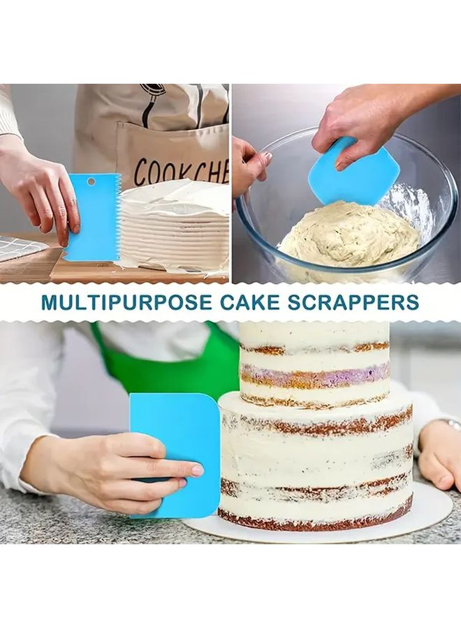 مجموعة أدوات تزيين الكعك الزرقاء 116 قطعة مع صندوق تخزين لصنع الحلويات والمعجنات DIY - Image 5
