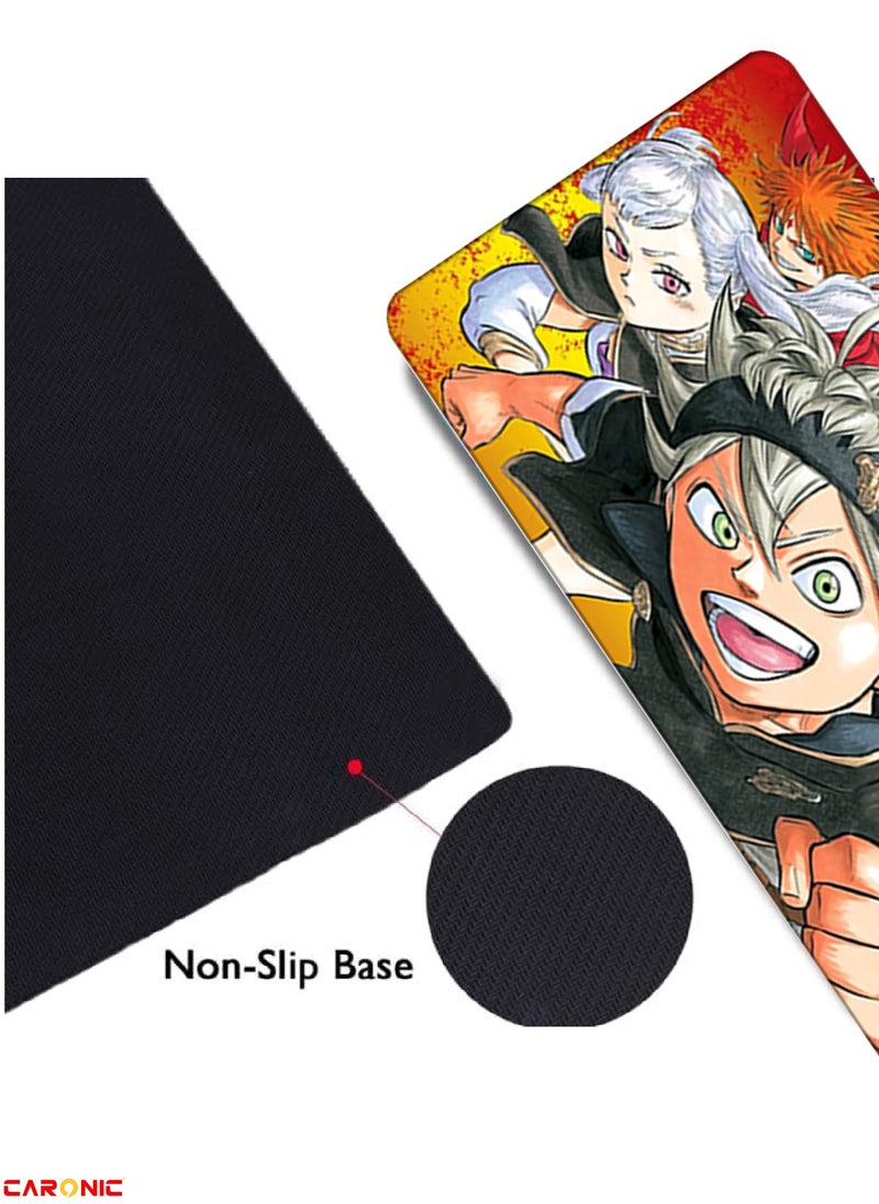 CARONIC - Large Gaming Mouse Pad with Superior Micro Weave Cloth Extended Desk Mousepad with Stitched Edges Non-Slip Base Water Resist Keyboard Pad For Gamer And Office Home Carl M1389 - Image 1