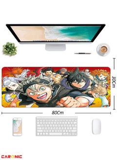 CARONIC Large Gaming Mouse Pad with Superior Micro Weave Cloth Extended Desk Mousepad with Stitched Edges Non-Slip Base Water Resist Keyboard Pad For Gamer And Office Home Carl M1389  - Image 3