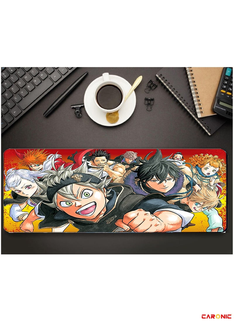 CARONIC - Large Gaming Mouse Pad with Superior Micro Weave Cloth Extended Desk Mousepad with Stitched Edges Non-Slip Base Water Resist Keyboard Pad For Gamer And Office Home Carl M1389 - Image 1
