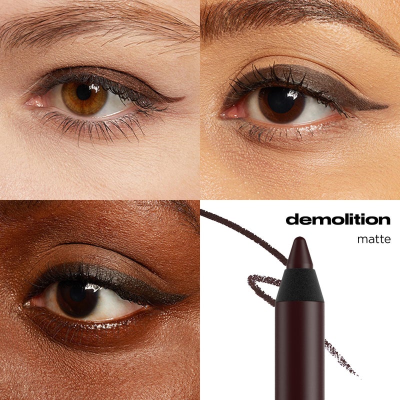 URBAN DECAY 24/7 Glide-On Waterproof Eyeliner Pencil - Smudge-Proof, Long-Lasting, Transfer-Proof, Up to 16HR Wear, Smooth No-Tug Formula, Demolition (Matte Deep Brown) - 0.04 oz - Image 2