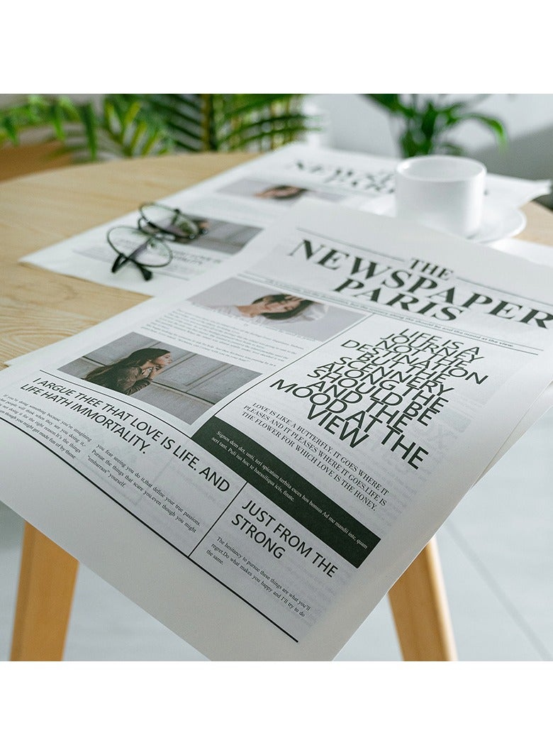 وينر 3 قطع من دعامات التصوير الفوتوغرافي لصحيفة إنجليزية، ملابس عصرية، ديكور منزلي، دعامات خلفية لتصوير الطعام، ورق تغليف الزهور، ديكورات الأجواء - Image 2