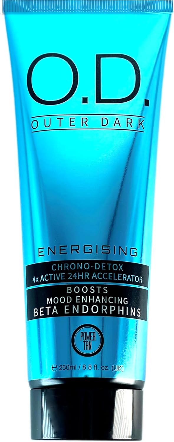 Power Tan Outer Dark Mood Enhancing Sunbed Tanning Accelerator Cream Lotion Fast Darkening Tan Lotion Accelerator for Sunbed Mood Booster Skin Luminosity Deep Colour 24HR Tan Retention 250 ml
