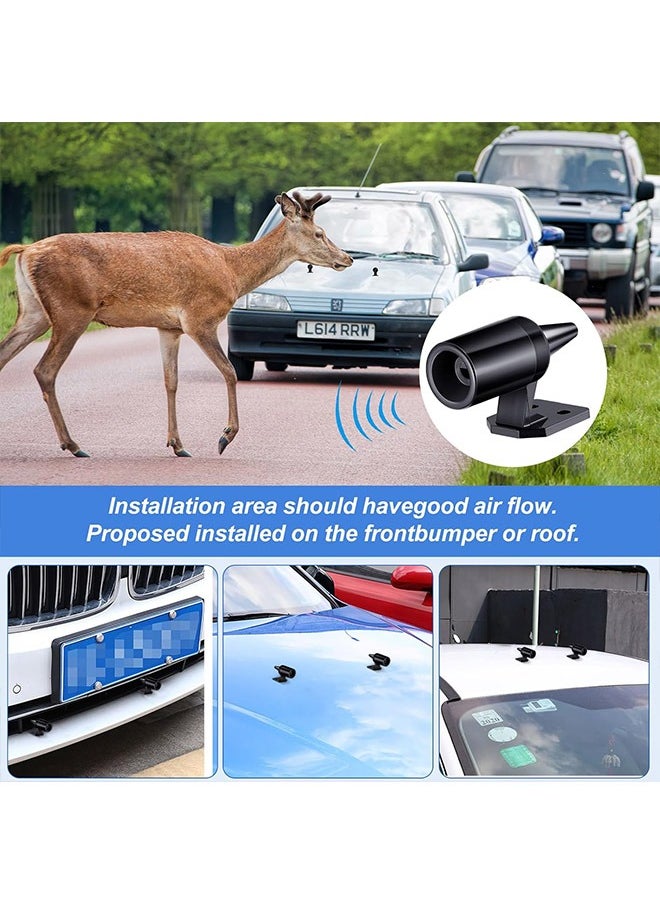 Generic - 2 Pcs Deer Whistles for Vehicles, Wind Activated Ultrasonic Deer Warning, Whistles Avoids Collisions, Deer Warning Devices with Waterproof Adhesive Tapes for Car - Image 1