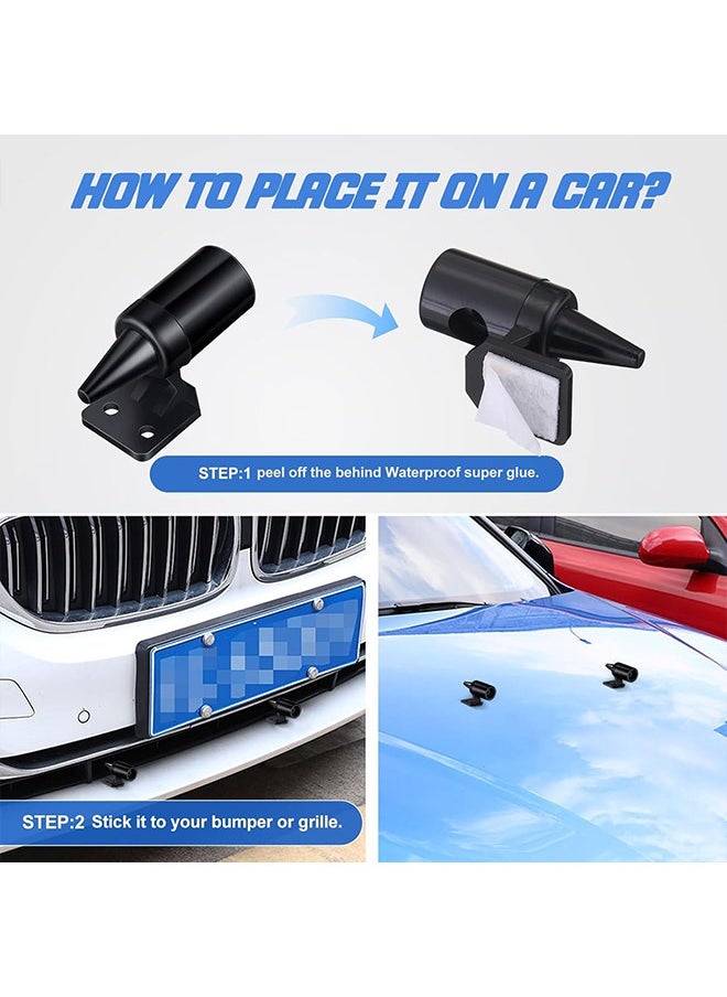 Generic - 2 Pcs Deer Whistles for Vehicles, Wind Activated Ultrasonic Deer Warning, Whistles Avoids Collisions, Deer Warning Devices with Waterproof Adhesive Tapes for Car - Image 1