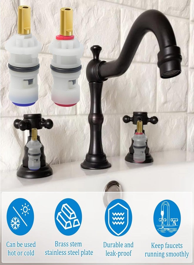 CatemRC Faucet Cartridge Replacement, Ceramic Stem Disc Faucet Cartridges, Hot Plastic Ceramic Stem for Delta, Glacier Bay, Danze - Image 3