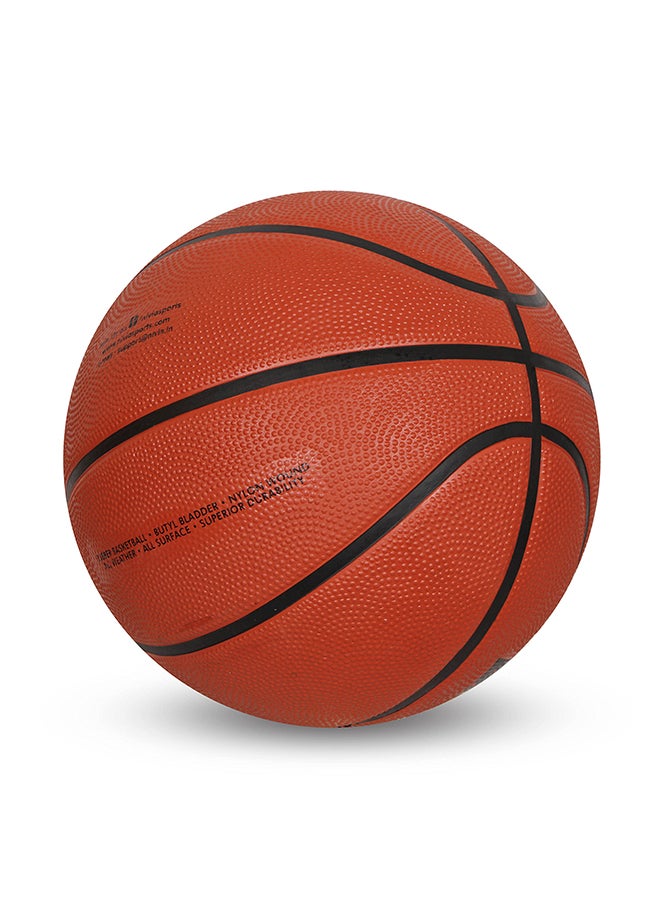 Nivia Top Grip Basketball | Size: 5 | Rubberized Moulded | for Adults | Panels 8 | Machine Stitched | Suitable for Hard Surface, Wooden Flooring, Indoor Synthetic Surface  - Image 3