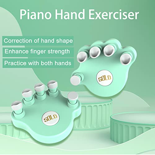 Moreup Piano Finger Trainers, Hand Grip Exerciser Ergonomic Training Finger Pressing Posture Correction Tool for Guitar Piano Trigger Finger Training Arthritis Therapy and Grip 2PCS/Set - Image 3