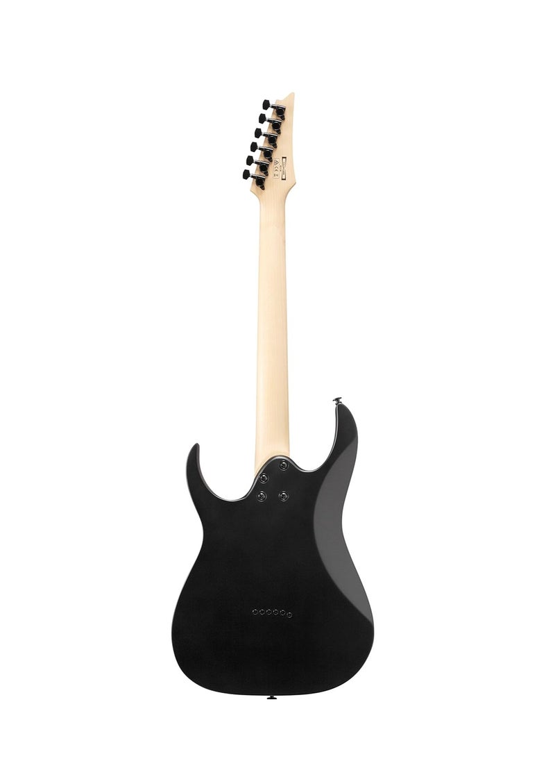 Ibanez - Ibanez GRG131DXBKF String Solid-Body Electric Guitar, Right, Black Flat, Full - Image 1