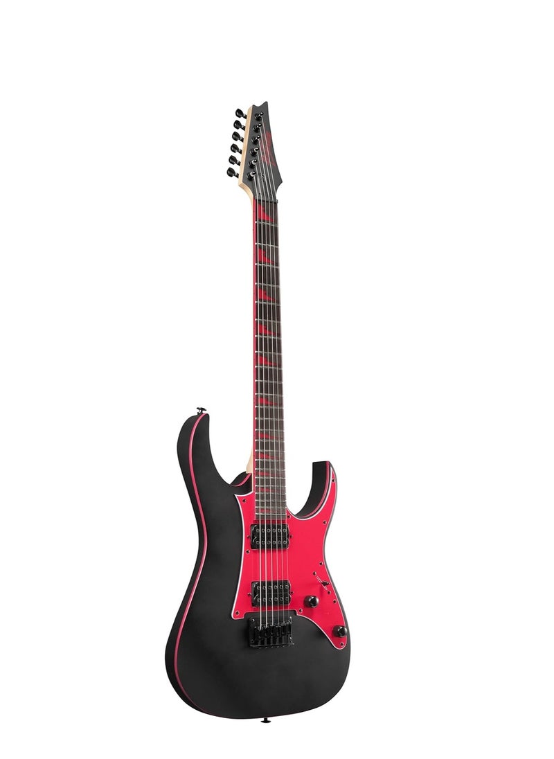 Ibanez - Ibanez GRG131DXBKF String Solid-Body Electric Guitar, Right, Black Flat, Full - Image 1
