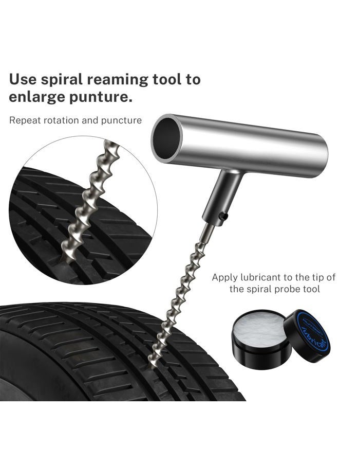 AUTOWN Flat Tire Repair Kit with Plugs 31 Pcs for Car, Motorcycle, ATV, Jeep, Truck, Tractor Flat Tire Puncture Repair - Image 4
