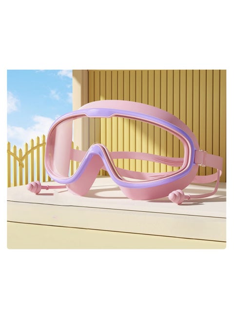 Swimming Goggles for Kids (Pink) Anti fog and Leak Proof