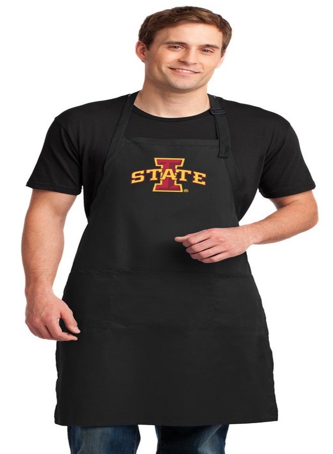 Broad Bay Iowa State Apron LARGE SIZE Iowa State University Gift For Men or Women Man Him Her - Image 1