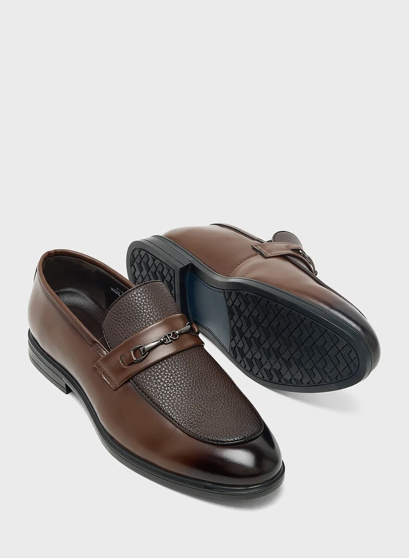 Robert Wood Buckle Detail Formal Slip Ons