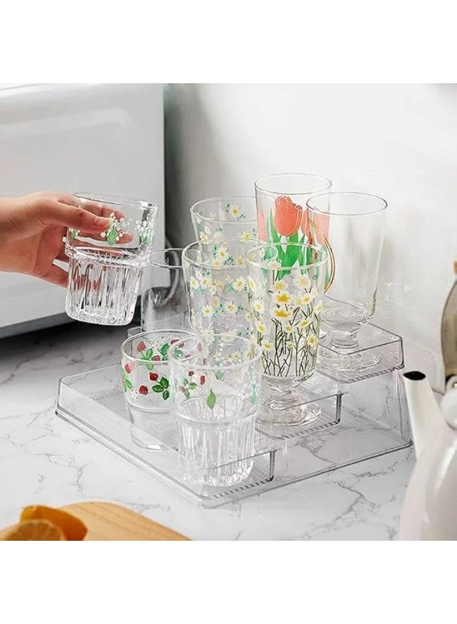 Acrylic display and organizer with a 3-tier ladder design, a transparent and durable unit for organizing perfumes, spices, and collectibles with a modern touch. - Image 3