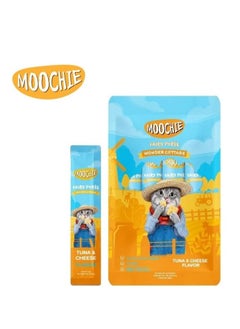 MOOCHIE Cat Wet Treat With Tuna And Cheese Flavor For Kitten And Adult Cats,5x15g , With Omega 3.  - Image 2
