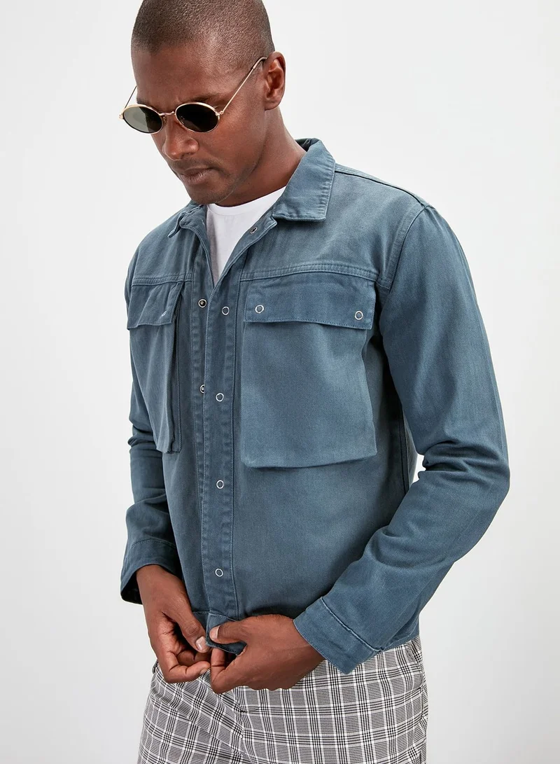 trendyol Pocket Detail Trucker Jacket