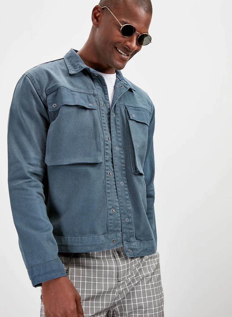 trendyol Pocket Detail Trucker Jacket