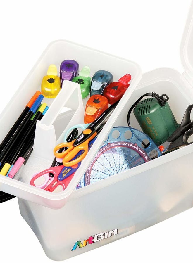 ArtBin Sidekick Polypropylene Storage Box, 15 x 10 x 7.75-Inch Size, Clear - Image 4