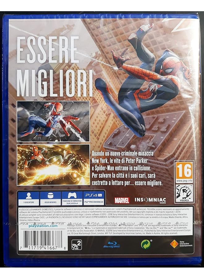 SPIDERMAN Playstation Ps4 Marvel'S [Pal Eu No Ntsc] - Image 3