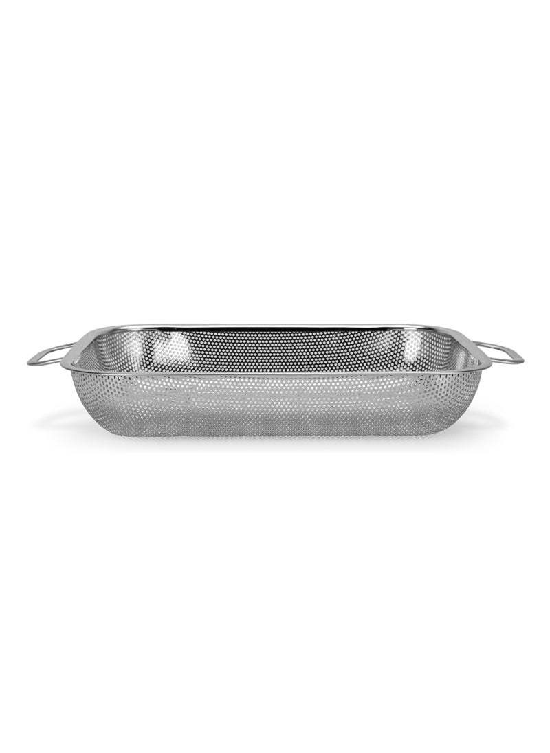 Rectangle Colander 36x21.5cm, Stainless Steel Mesh