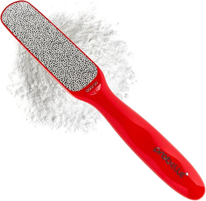 Probelle Double Sided Multidirectional Nickel Foot File Callus Remover Immediately Reduces calluses and Corns to Powder for Instant Results Safe Tool Dark Grey - Image 1