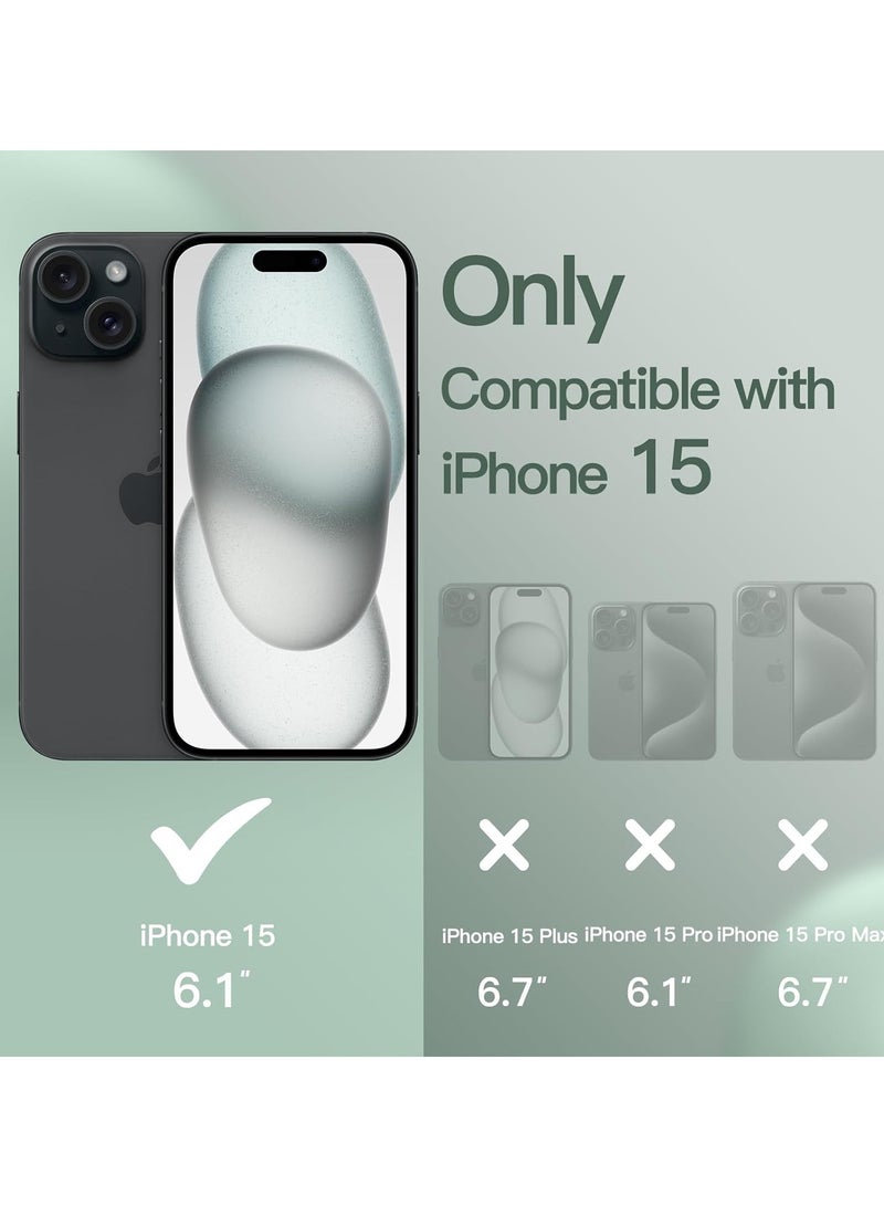 DUSALA iPhone 15 Case, Liquid Silicone Phone Case for iPhone 15 6.1 Inch, Colorful Silky-Soft Protective Cover (Green) - Image 2