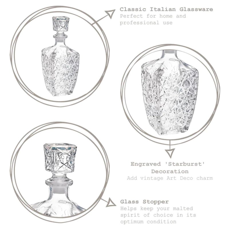 Bormioli Rocco ديكانتر بورميولي روكو ديدالو بسعة 26-1/3 أونصة مع سدادة - Image 4